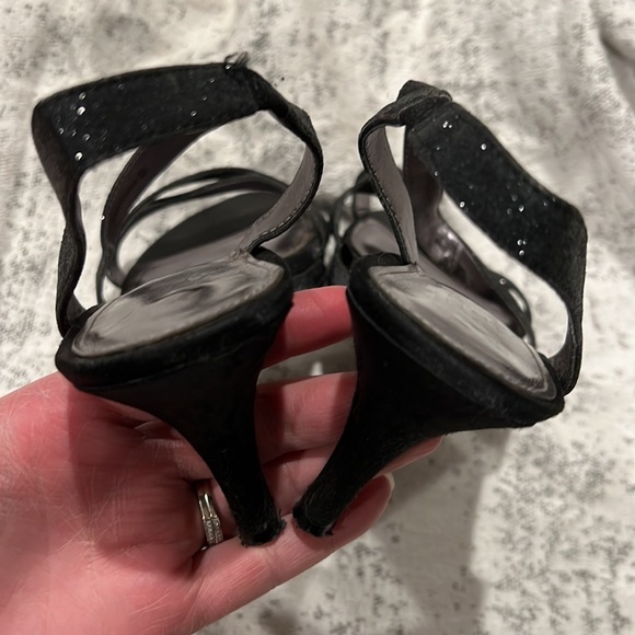 Black sparkle heels - Picture 3 of 5
